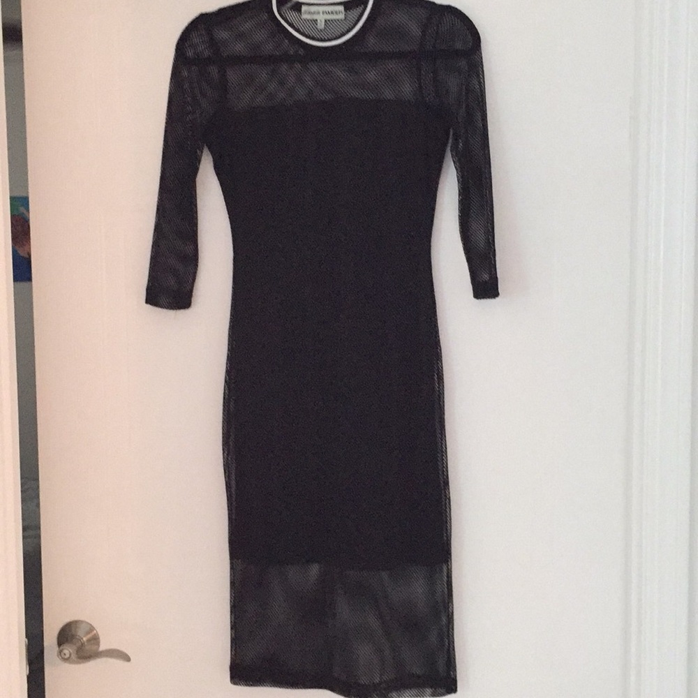 Almost Famous black net dress